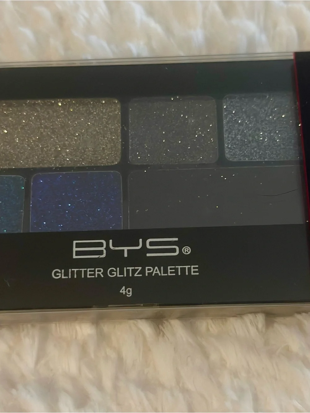 BYS Glitter Glitz Eyeshadow Palette - Blue, Silver & Gold Sparkle